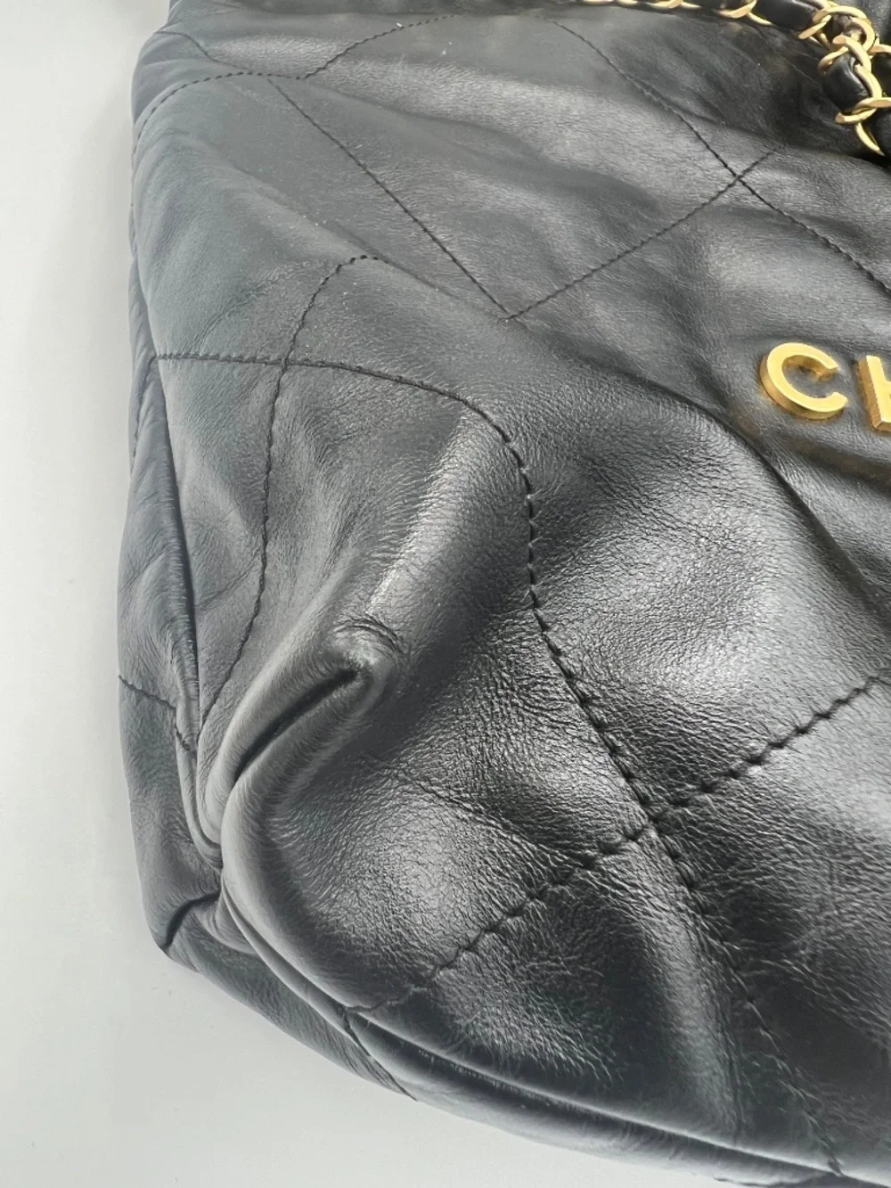 CHANEL Calfskin Quilted Chanel 22 Black